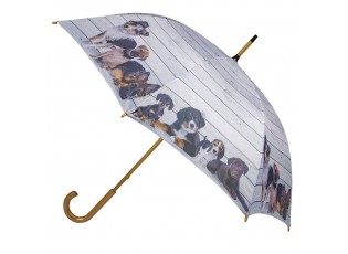 Šedý deštník se štěňátky Puppies - Ø 105*88cm