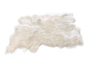 Bílý koberec z ovčí kůže Sheep white - 200*160*12cm