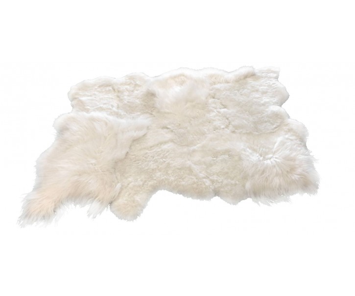 Bílý koberec z ovčí kůže Sheep white - 200*160*12cm