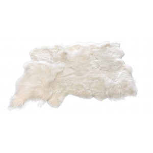 Bílý koberec z ovčí kůže Sheep white - 200*160*12cm