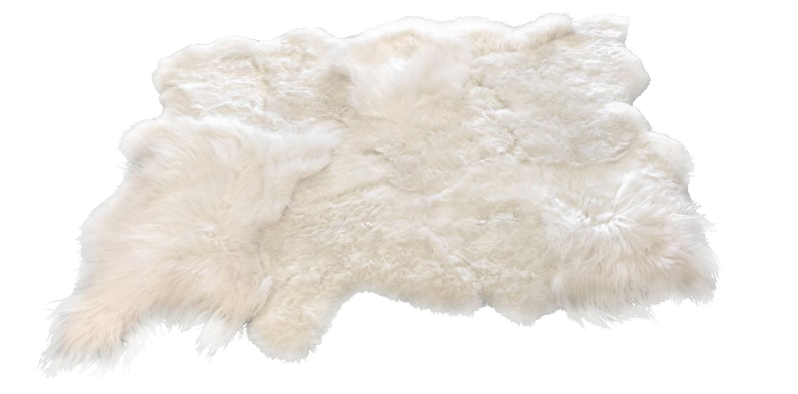 Bílý koberec z ovčí kůže Sheep white - 200*160*12cm