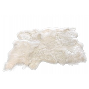 Bílý koberec z ovčí kůže Sheep white - 300*213*12cm