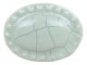 Bílá antik porcelánová úchytka s popraskáním Craez - 4*3 cm