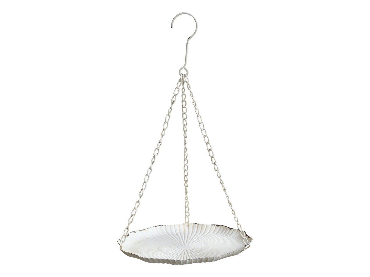 Krémové antik dekorační závěsné krmíko pro ptáčky - 25*43cm