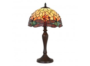 Stolní Tiffany lampa Dragonfly Yellow - Ø 30*53 cm E27/max 1*60W