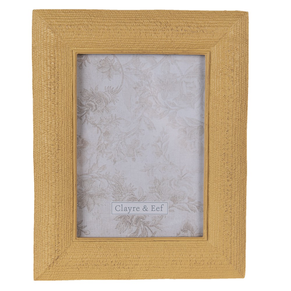 Rezavý antik fotorámeček s plastickým okrajem - 20*2*25 cm / 13*18 cm Clayre & Eef