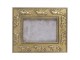 Zlatý antik fotorámeček s pumou - 18*2*23 cm / 10*15 cm