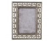 Stříbrný antik fotorámeček se zdobným okrajem - 21*1*25 cm / 13*18 cm