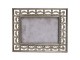 Stříbrný antik fotorámeček se zdobným okrajem - 21*1*25 cm / 13*18 cm