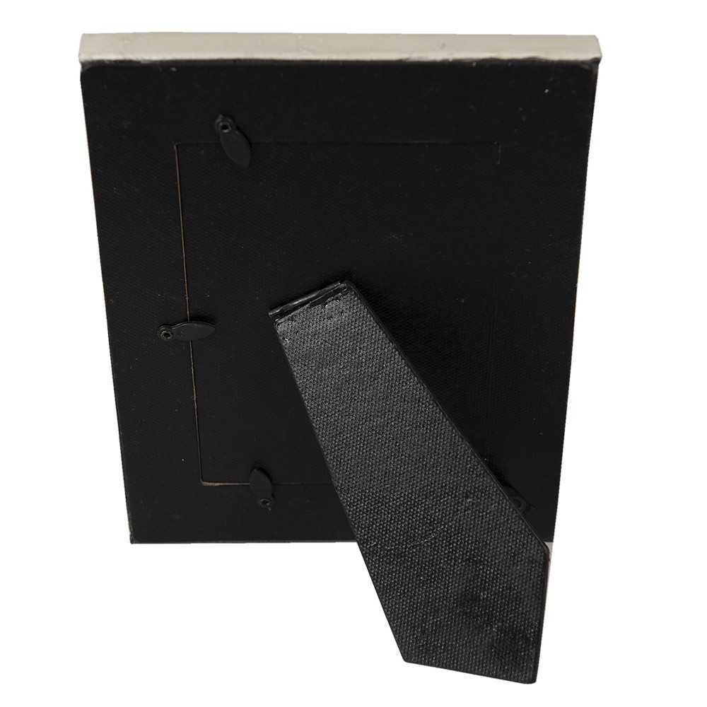 Béžový antik fotorámeček se zdobnými zrcadly - 17*2*22 cm / 10*15 cm