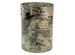 Svícen na čajovou svíčku šedý 18*25 cm - Ř 18*25 cm