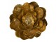 Zlatý svícen na čajovou svíčku ve tvaru květu Flower Gold - 19*19*10 cm