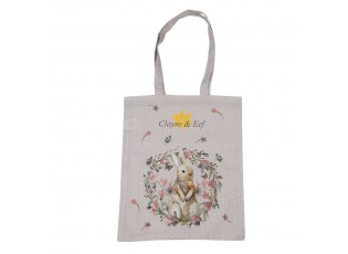 Bavlněná taška s králíčkem Happy Bunny  - 33*38 cm