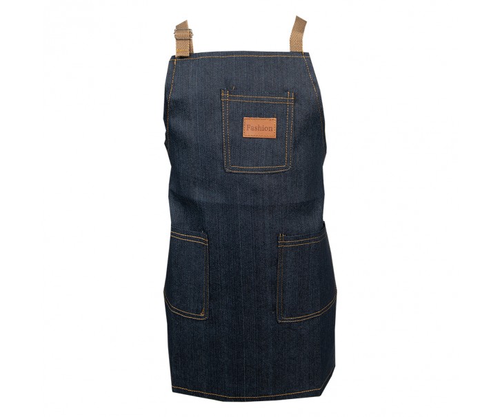 Modro-černá denimová dětská kuchyňská zástěra Fashion - 48*44 cm