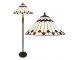 Stojací lampa Tiffany Bria Brown - Ø 50*157 cm E27/max 2*60W