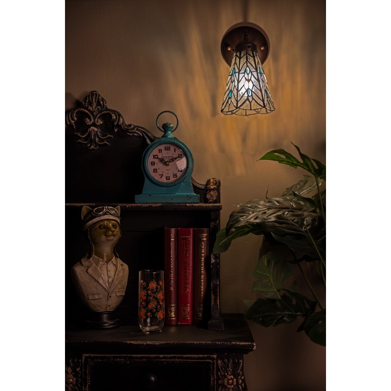 Nástěnná lampa Tiffany Venne grey - 17*12*23 cm E14/max 1*40W