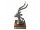 Dekorace Socha Jelen Stříbrná 12*11*21 cm - 12*11*21 cm Clayre & Eef
