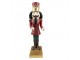 Vánoční dekorační socha Louskáček v červeném obleku - 17*23*35 cm