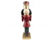 Vánoční dekorační socha Louskáček v červeném obleku - 17*23*35 cm