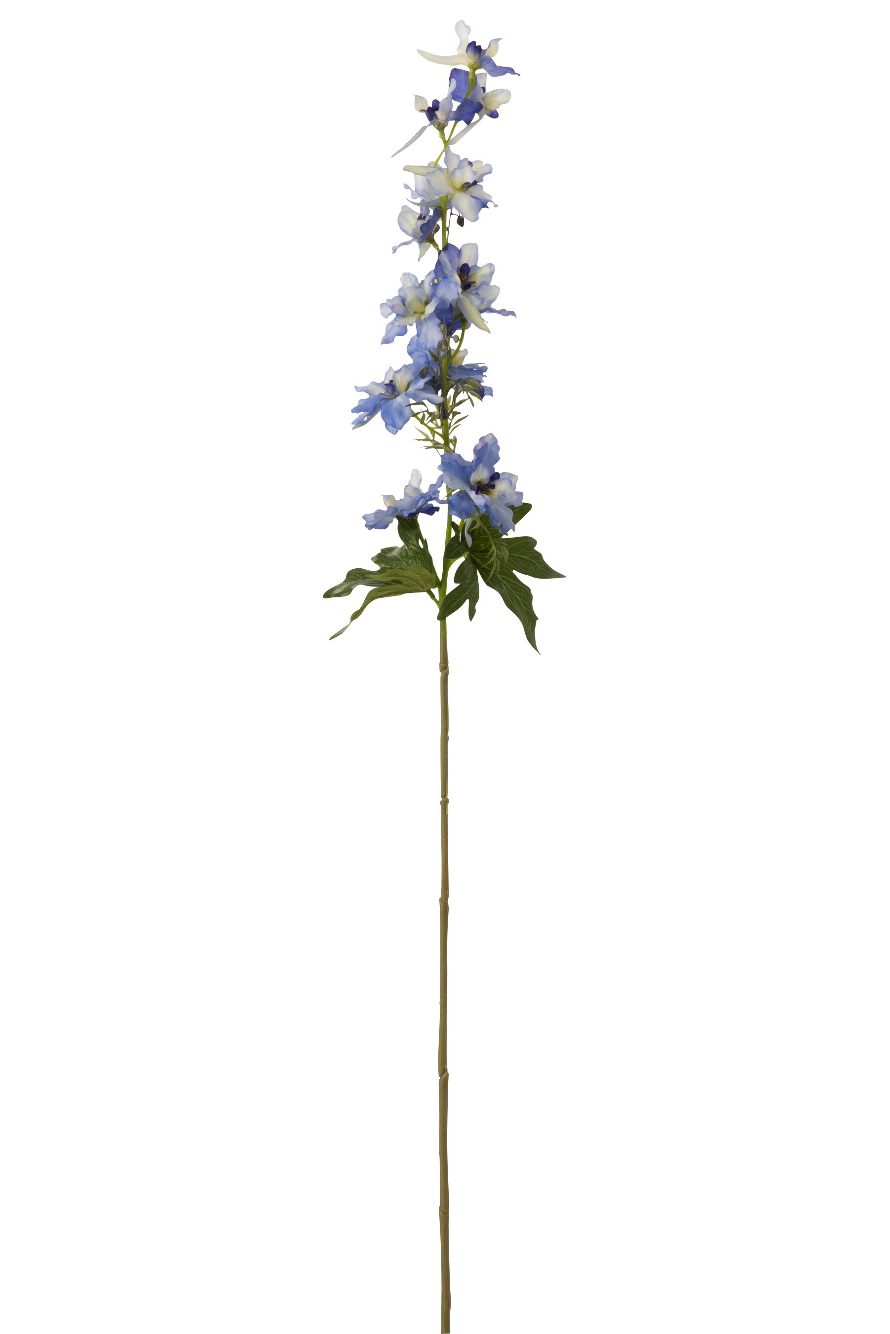 Dekorace umělá modrá květina Delphinium blue - 10*10*94 cm