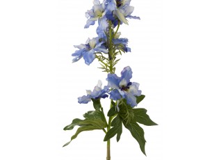 Dekorace umělá modrá květina Delphinium blue - 10*10*94 cm