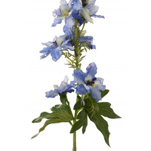 Dekorace umělá modrá květina Delphinium blue - 10*10*94 cm