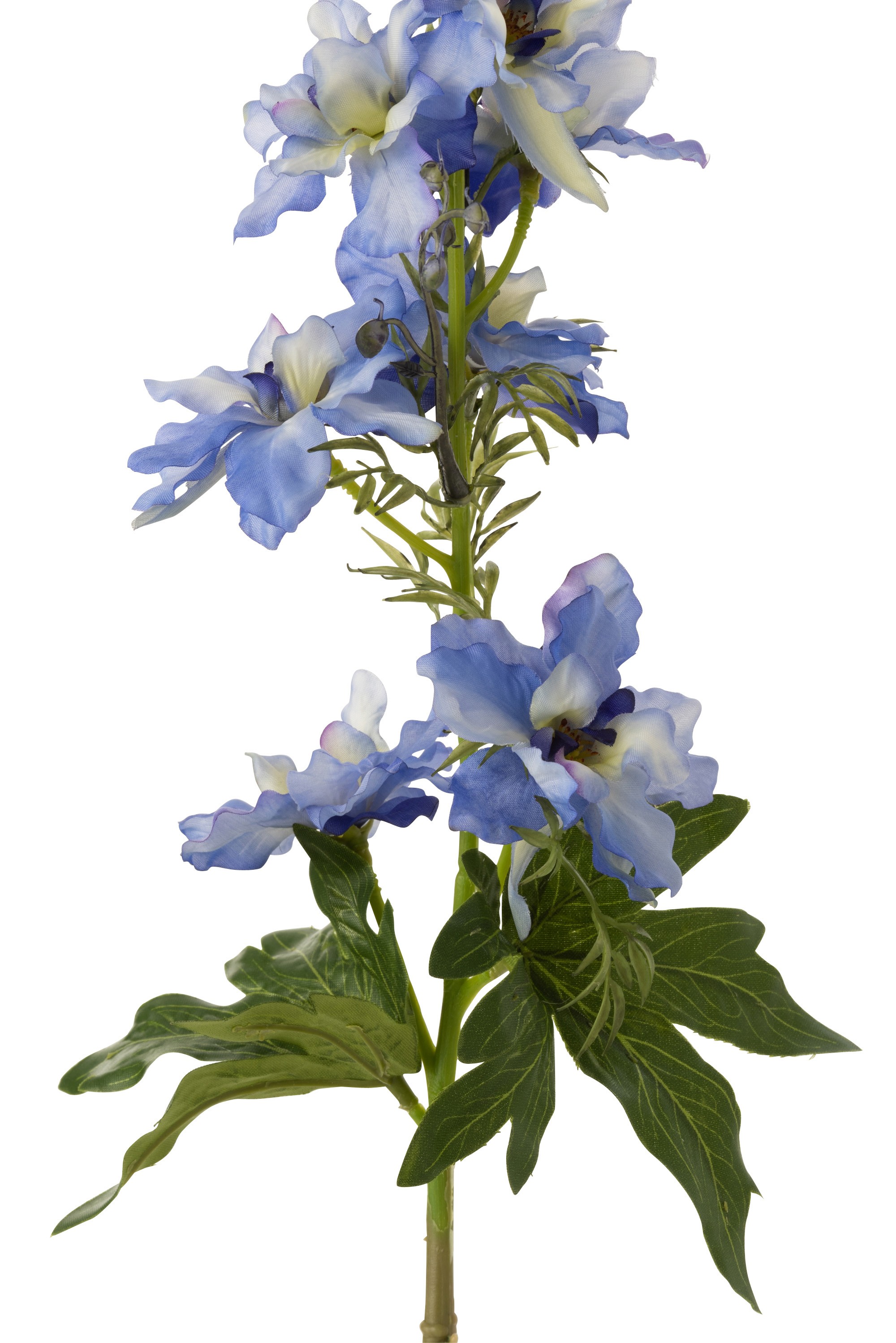 Dekorace umělá modrá květina Delphinium blue - 10*10*94 cm