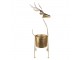 Zlatý antik dekorační květináč ve tvaru jelena - 29*22*78 cm