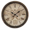 Antik nástěnné hodiny s polokoulemi Wanio - Ø 50*5 cm / 1*AA Barva: černá antikMateriál: plastHmotnost: 1,35 kg