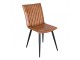 Hnědá kožená židle Cognac - 44*59*89 cm