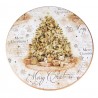 Vánoční plastový podnos na dorty na noze Merry Christmas - Ø 22*10 cm Barva: multiMateriál: plastHmotnost: 0,348 kg
