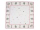 Bílý bavlněný ubrus s louskáčky Happy Little Christmas - 100*100 cm