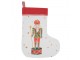 Vánoční punčocha s louskáčkem Happy Little Christmas - 30*1*40 cm