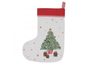 Vánoční punčocha se stromkem Happy Little Christmas - 30*1*40 cm