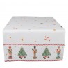 Bavlněný běhoun s louskáčky Happy Little Christmas - 50*140 cmBarva: bílá/červená/zelená/multiMateriál: 100% bavlnaHmotnost: 0,16 kg