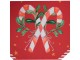 Červnený bavlněný běhoun na stůl Happy Little Christmas - 50*160 cm