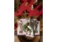 6ks bílý bavlněný ubrousek s louskáčky Happy Little Christmas - 40*40 cm