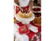 6ks bílý bavlněný ubrousek s louskáčky Happy Little Christmas - 40*40 cm