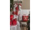 Bílo-červená chňapka - podložka s louskáčky Happy Little Christmas - 20*20 cm