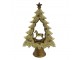 Vánoční dekorace stromek s houpacím koníkem - 13*5*20 cm