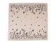 Béžový bavlněný ubrus s květinami Flora And Fauna - 150*150 cm