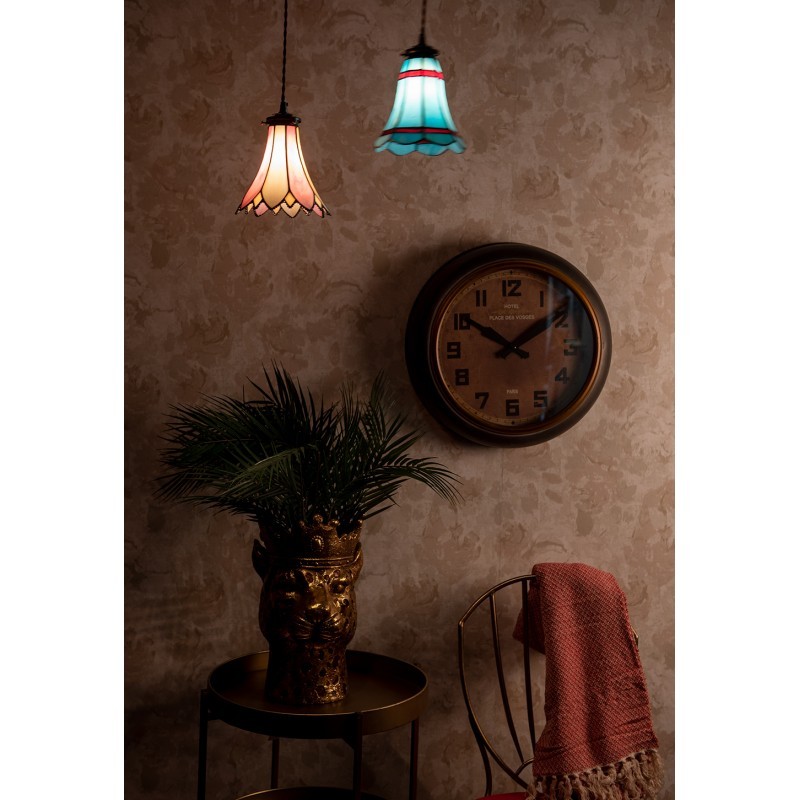 Závěsná lampa Tiffany FlowerArc pink - 18*15*115 cm E14/max 1*25W