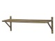 Bronzová antik nástěnná kovová polička Simon - 32*13*11cm