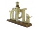 Vánoční dekorace Socha Béžová 18*4*11 cm - 18*4*11 cm Clayre & Eef
