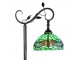Zelená stojací Tiffany lampa s vážkami Dragonfly - 36*25*152 cm E27/max 1*60W