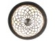 Bílé stropní Tiffany světlo s kamínky TransparentEye - Ø 38*20 cm E14/max 2*25W