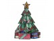 Stolní Tiffany lampa Christmas ve tvaru vánočního stromku - 17*17*23 cm