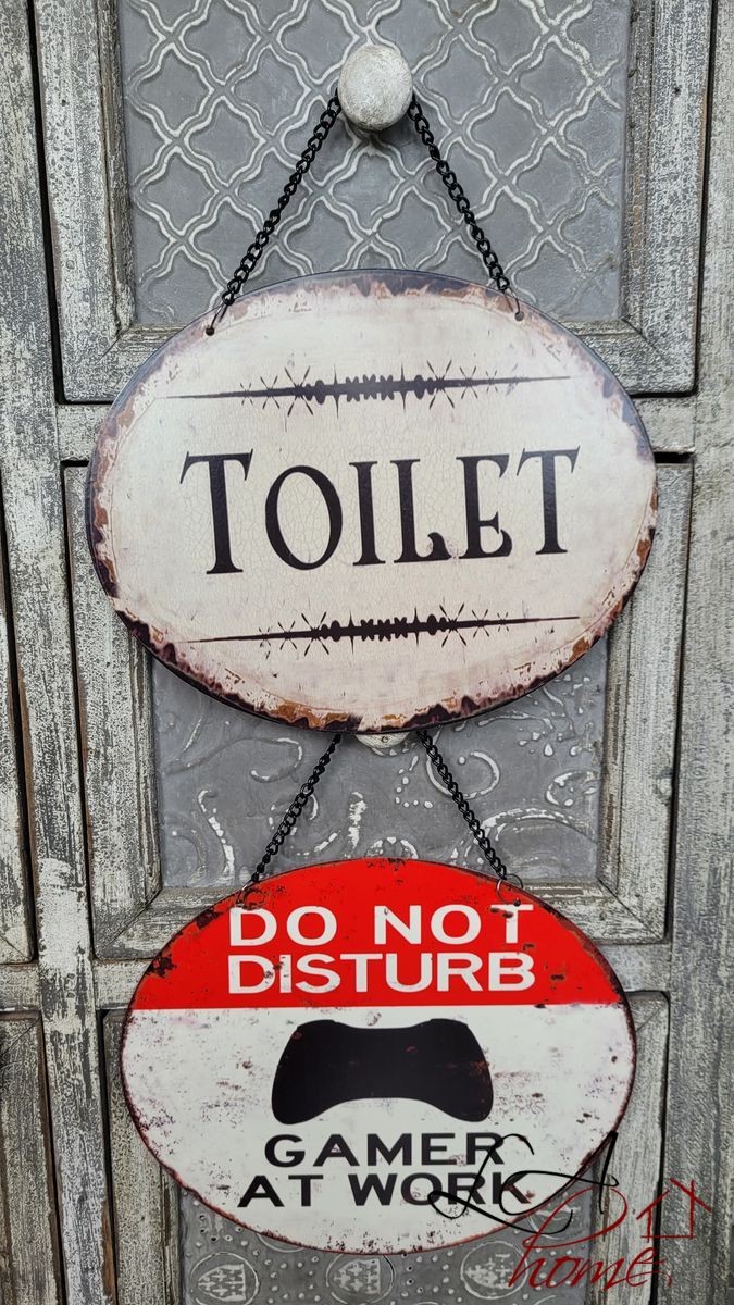 Závěsná kovová cedule Do Not Disturb - 25*20 cm