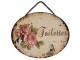 Nástěnná kovová cedule Toilettes - 20*25 cm