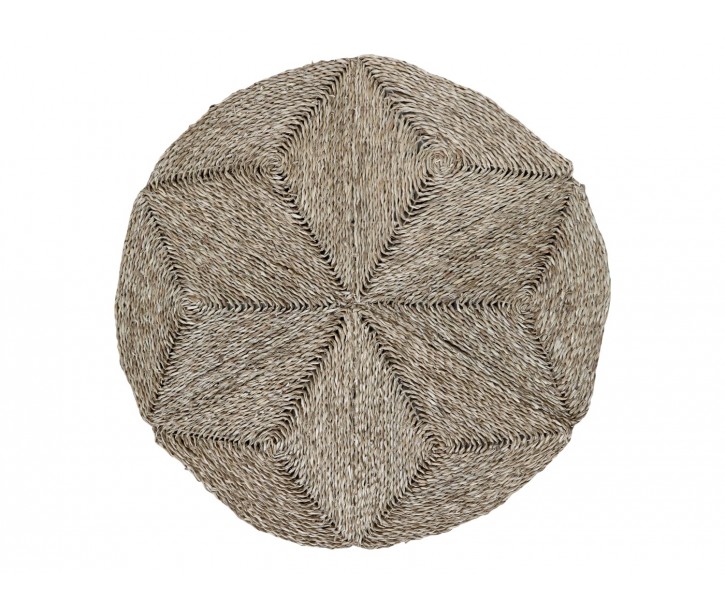 Kulatý koberec z mořské trávy Braide - Ø 90cm
